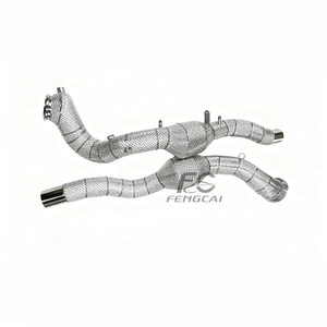 Tubo de Escape de Alto Flujo de Acero Inoxidable 304 sin Luz de Advertencia de Motor para Ferrari <span class=keywords><strong>Roma</strong></span> 3.9T V8 2020-2023, Directo de Fábrica - Product Image 4