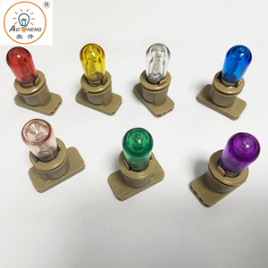 Lampadina B18 Papaya a 3LED, <span class=keywords><strong>Portalampada</strong></span> E14, Lampadina Pubblicitaria a 3LED E14 12V 14V 0.3W 24V 0.3W, Lampadina <span class=keywords><strong>LED</strong></span> B18 - Product Image 2