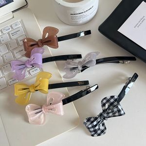 French MultiColor Acrylic Rhinestone Bowknot Hairpin Elegant Bridal Party Prom Hair Accessories for Women's Hair Decoration - Product Image 1