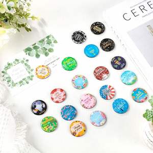 Aimants de réfrigérateur promotionnels en verre de haute qualité pour les fêtes, décoration maison et bureau, best-sellers - Product Image 1