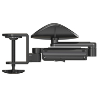 EH01 Support de coude de bras de pince de bureau en aluminium pour bureau à domicile Repose-bras réglable pour une utilisation sur un bureau d'ordinateur