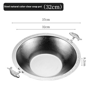 Yolecen Commerciële Huishoudelijke 304 Roestvrijstalen Dubbele Smaak Hete <span class=keywords><strong>Pot</strong></span> Drielaagse Verdikte Heldere Soepkoker - Product Image 6