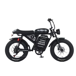 Vélo tout-terrain à double usage 48V 750W sans balais, cadre en acier à haute teneur en carbone, batterie lithium à moyeu arrière, pour adultes, modèle JYOP-PGRXS Rear H - Product Image 2
