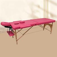 Table de massage pliante professionnelle de luxe portable pour salon, spa, soins du visage et des cils, avec trou pour le visage, portative