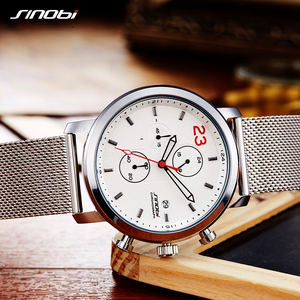 <span class=keywords><strong>Montre</strong></span> à quartz pour <span class=keywords><strong>homme</strong></span> SINOBI avec chronographe, cadran en verre et affichage à aiguilles, design élégant et unique, étanche - Product Image 5