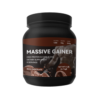 OEM/ODM poudre de mélange de glucides à haute teneur en protéines Massive Gainer avec supplément sportif BCAA pour le soutien de la nutrition musculaire