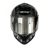 Nouveau casque de moto ABS à visière relevable, style sport racing, conception personnalisée OEM