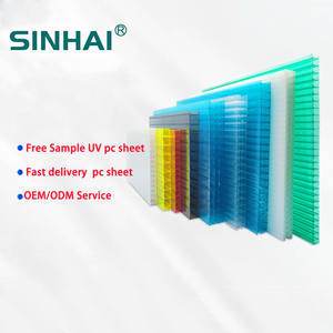 2.1X5.8m <span class=keywords><strong>6mm</strong></span> 8mm 10mm 12mm 20mm Pc Conseil Serre En Plastique <span class=keywords><strong>Transparent</strong></span> Twinwall Panneau Creux <span class=keywords><strong>Polycarbonate</strong></span> Feuille pour Toiture - Product Image 2