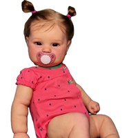 Poupées de bébé en vinyle de silicone de 50 cm pour filles, jouets pour filles, poupée de bébé réaliste de 19 pouces en silicone avec accessoires gratuits