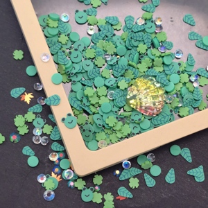 1000G Nhỏ Lá Ếch Hình Dạng Hạt Polymer Tấm Đất Sét Chất Nhờn Thủ Công Chất độn Đất Sét Mảnh Trẻ Em Tự Làm Dự Án Đồ Chơi - Product Image 3