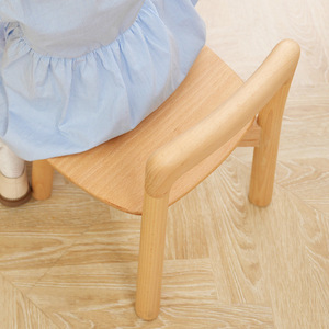 Nuovo stile cinese sgabello per bambini in stile semplice per bambini sedia piccola in <span class=keywords><strong>legno</strong></span> di quercia solido con schienale per neonati e bambini - Product Image 5