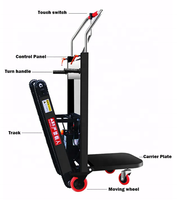 Chariot à main électrique pliable robuste pour monter les escaliers, équipé d'un moteur à batterie, conforme à la norme CE