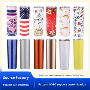 Vaso <span class=keywords><strong>de</strong></span> Acero Inoxidable 304 <span class=keywords><strong>de</strong></span> 20 oz, <span class=keywords><strong>de</strong></span> Gran Capacidad, Apto para Automóviles, Portátil, Resistente al Hielo, con Laterales Rectos - Product Image 2