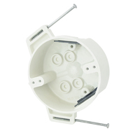 USLINSKY FGBR15 Boîtier de plafond BMC 4 pouces, nouveau, 15 pouces cubes Boîtier de jonction électrique ignifuge 2 heures avec clous captifs et colliers de serrage rapides