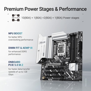 Nueva Placa Base Prime Z890M-PLUS WiFi Z890 LGA 1851 MATX, Lista para la Serie Core Ultra 2, Prime Z890M-PLUS WiFi - Product Image 3