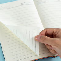 Cahiers A5 200 pages lignées/vierges, agenda, bloc-notes, papeterie, école, bureau, réunion, bloc-notes d'enregistrement, bloc-notes en cuir souple