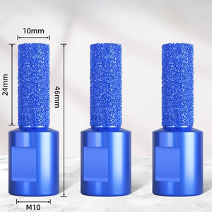 Outils de découpe, d'agrandissement de trous et de rainurage diamantés brasés sous vide M10/M14, très demandés, pour plans de travail, lavabos, marbre, granit et carrelage - Product Image 5