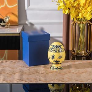 Wholesale Italian 1735 Oriental Porcelain <b>Egg</b> Cup with Lid <b>Egg</b> Cup Light Luxury Gold <b>Egg</b> Tray Exquisite Gift Box for Room - Product Image 6