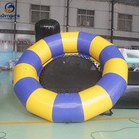 Venta de fábrica, trampolín de agua inflable de 3m de alta calidad soldado para Parque Acuático