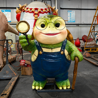 Hewan Animatronik Kartun Kustom untuk Interaksi Anak di Pusat Perbelanjaan, Patung Hewan yang Hidup, Hewan Robot Berkualitas Tinggi untuk Pusat Perbelanjaan
