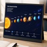Moniteur d'apprentissage OEM 14 pouces 60-75Hz FHD IPS MINI HD-IN, écran secondaire léger avec support pliable pour salle de classe
