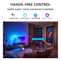 Controlador LED Tuya Smart SP107E RGBIC con Espectro Musical, Control por Aplicación, Panel de Matriz 16x16, 433W, DC6V, Control Remoto de 20M, 3 Años de Garantía, 6A
