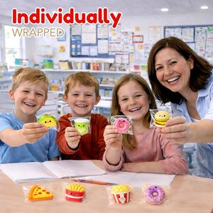 4E's Novelty Fast Food <b>Squishy</b> Toys 24 Pack Small 1.5-2.25 Inch Slow Rising Individually Wrapped For Kids Fidget Toys - Product Image 4