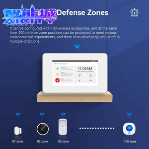 <span class=keywords><strong>Kit</strong></span> de Sistema de Alarma Antirrobo de Doble Red 4G WIFI para <span class=keywords><strong>Seguridad</strong></span> del Hogar, Compatible con la Aplicación Kooyii, Control Remoto, Monitoreo por Voz con Alexa - Product Image 4