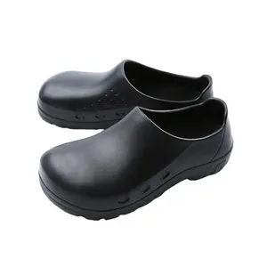 Chef Shoes Canteen Non-slip Waterproof Anti-smash With Aluminum Head Shoes Hotel Work Kitchen Safety Shoes