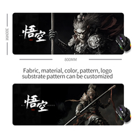Tigerwings Caoutchouc pour ordinateur portable et Poron Sublimation Anime Custom Gaming Black Myth : Wukong Tapis de souris Tapis de souris XXL