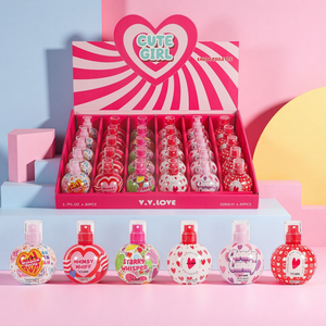 Vente en Gros : Parfums pour Enfants V.V.LOVE 50 ML, Spray de <span class=keywords><strong>Parfum</strong></span> Mélangé pour Jolies Filles, 6 Douces Senteurs pour Bébés - Product Image 1