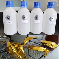 Chrome Hydro Peinture Liquide Kit Miroir Revêtement pour Métal pour Bateau Meubles Peinture Plastique