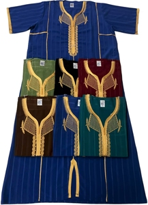 Ccy批发定制伊斯兰摩洛哥风格男装短袖设计Kanzu胸部刺绣制造商 - Product Image 5