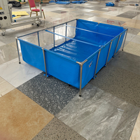 Bassin d'aquaculture pliable en PVC durable de 5000 litres pour l'élevage de poissons, matériau plastique pour l'agriculture
