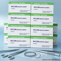 Sutures stériles en acide polyglycolique de qualité médicale 2-0 à 5-0 avec aiguille pour chats, usage chirurgical atraumatique