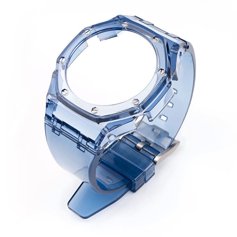 Étui et bracelet bleu marine