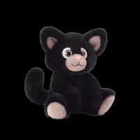 Simulation doux personnalisable en gros mignon et espiègle chat noir jouets en peluche animaux cadeaux d'anniversaire pour enfants