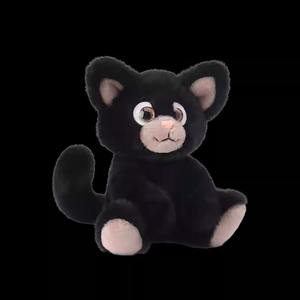 Simulazione morbida personalizzabile all'ingrosso carino e malizioso gatto nero giocattoli di peluche animali regali di compleanno per bambini - Product Image 4