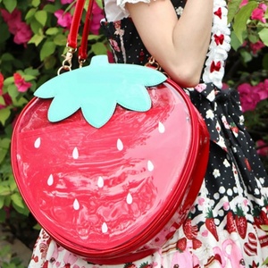 Trendy Japanese Pu Leather Lady Star Shape Clear <b>Window</b> Y2k Crossbody <b>Cover</b> Closure Cute for Cosplay for Backpack - Product Image 4