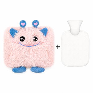Funda <span class=keywords><strong>de</strong></span> peluche para botella <span class=keywords><strong>de</strong></span> <span class=keywords><strong>agua</strong></span> <span class=keywords><strong>caliente</strong></span> con diseño <span class=keywords><strong>de</strong></span> monstruo adorable, suave, <span class=keywords><strong>de</strong></span> piel sintética, calentador <span class=keywords><strong>de</strong></span> manos para el invierno, para mayor comodidad y terapia <span class=keywords><strong>de</strong></span> calor. - Product Image 1