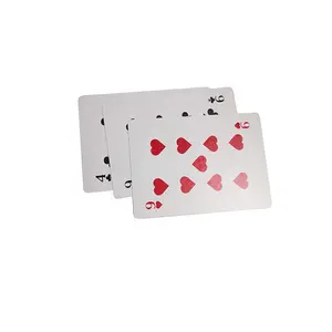 Logotipo personalizado 13.56MHz ISO14443A HF RFID Chip Poker Cartões para jogar o jogo
