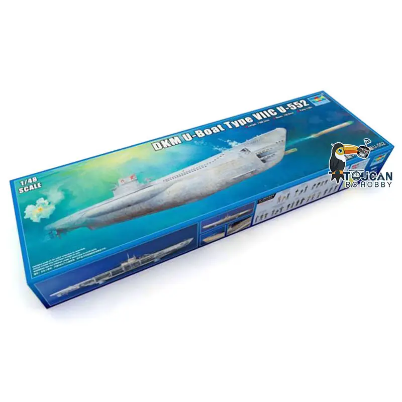 US Warehouse Trumpeter 06801 1/48 Jerman DKM U-boat VIIC U-552 kapal selam kapal selam Model statis TH06819