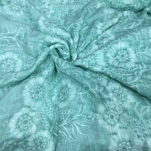 Tela de ramio teñida sucia, vestido bordado de Color frito verde fino de verano, ropa de estilo chino, tela de lino - Product Image 4