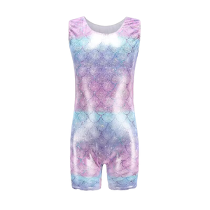 Justaucorps de gymnastique personnalisé de haute qualité YFJY057 pour filles, avec logo imprimé par sublimation, fabriqué en nylon durable pour enfants - Product Image 4