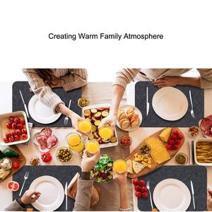 4 pièces ensemble résistant à la chaleur lavable résistant aux taches anti-dérapant feutre <span class=keywords><strong>Table</strong></span> napperons sous-verres <span class=keywords><strong>couverts</strong></span> sacs pour salle à manger <span class=keywords><strong>Table</strong></span> <span class=keywords><strong>de</strong></span> cuisine - Product Image 5