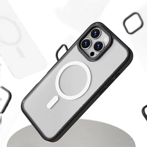 Nueva Funda Magnética Transparente de Acrílico <span class=keywords><strong>CK</strong></span> de Alta Calidad y Grosor para iPhone 17 Pro Max, Carga Inalámbrica, Cubierta Trasera Desmontable - Product Image 6