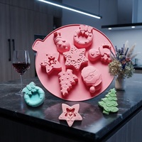 Engel-Liebe Herzförmige Umweltfreundliche Silikon-Schokoladenform Kuchenbackformen Handgemachte Seifen- und Kerzenform zum Valentinstag