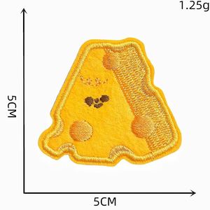 Patchs brodés autocollants mignons en forme de biscuits, pains, beignets et fromages pour la décoration - Product Image 4