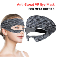Ensemble de protection VR Manchon de protection en silicone Anti-transpiration Masque pour les yeux Coussinet facial Couverture d'objectif Contrôleur Poignées de pouce pour Meta Quest 3