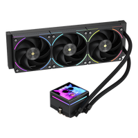 Refroidisseur d'eau pour processeur ICE APEX VISION 360 BK, boîtier d'ordinateur de jeu, roulement à billes ARGB, Intel LGA115X/1200/1700/1851 pour AM4/AM5, silencieux